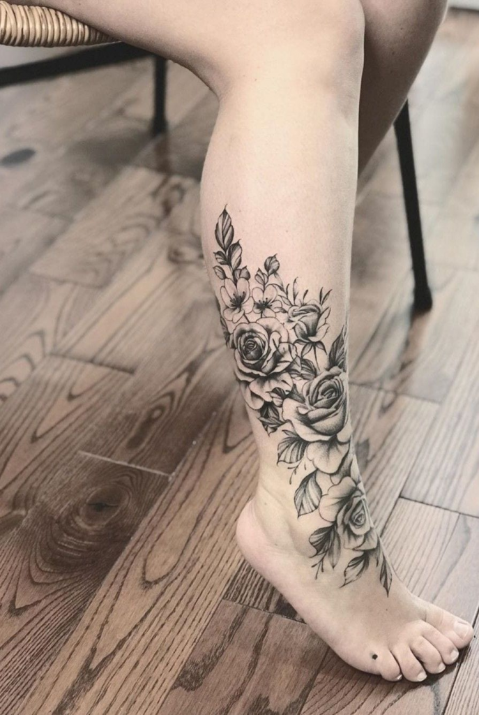 25+ Feminine Lower Leg Tattoos For Females