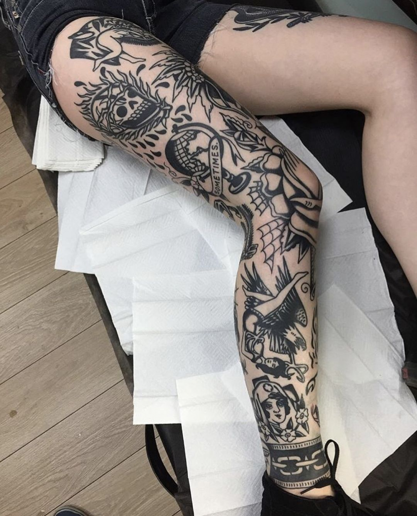25+ Feminine Lower Leg Tattoos For Females
