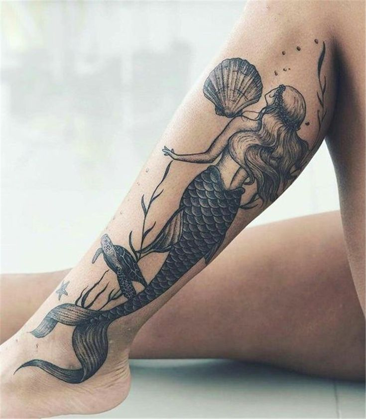 25+ Feminine Lower Leg Tattoos For Females